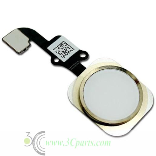Gold Home Button with Flex Cable Assembly Replacement for iPhone 6 Plus