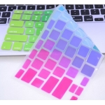 Rainbow Silicone UK/EU/US layout Keyboard Protector Cover Film For Macbook