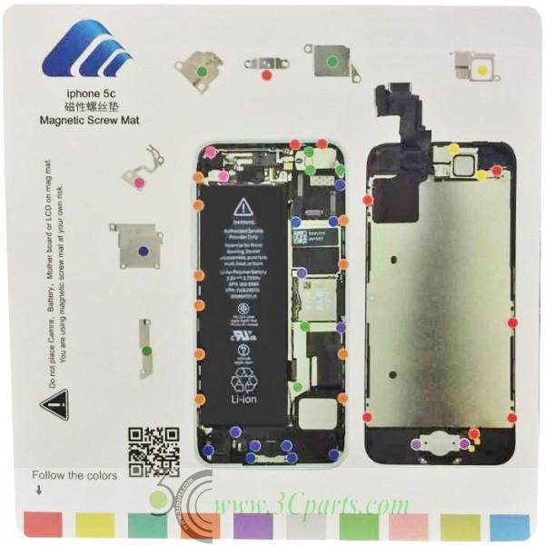 Magnetic Screw Chart Mat Technician Repair Pad Guide for iPhone 5C
