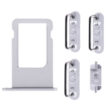 5 in 1 Sim Card Tray with Side Buttons replacement for iPhone 6S Plus Silver