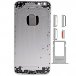 Back Cover with Sim Card Tray and side buttons Replacement for iPhone 6 Plus Silver