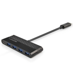 Type C to 4-Port USB 3.0 Hub with Power Supply for MacBook