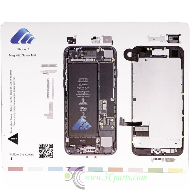 Magnetic Screw Chart Mat Technician Repair Pad Guide for iPhone 7