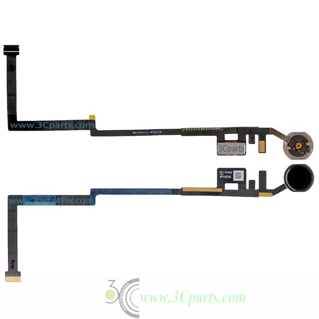 Home Button Assembly With Flex Cable Ribbon Replacement For 2017 New iPad 5