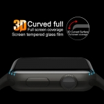 3D Curved edge to edge Tempered Glass Protective Film For Apple Watch Series 1 2 3 Full Screen Protector Cover