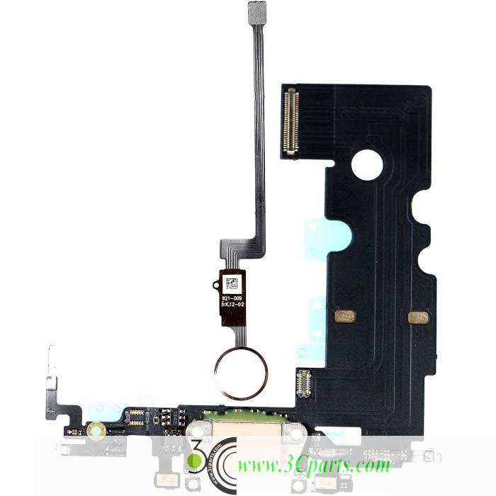 New Charging Dock Flex Cable with Home Button Return Solution Replacement for iPhone 8