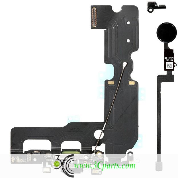 Charging Dock Flex Cable with Home Button Return Solution Repair Parts for iPhone 7 Plus