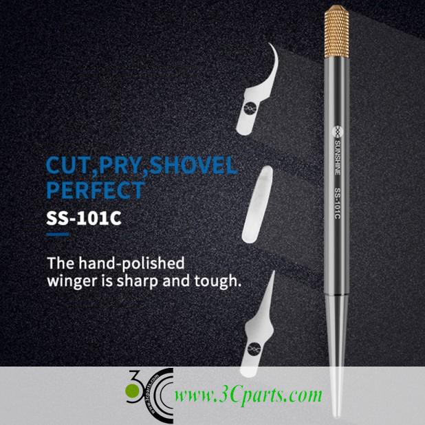 SUNSHINE SS-101C Multifunctioal Glue Cleaner (1 Metal Handle + 3 Special Blade)