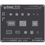 QianLi ToolPlus 3D iBlack Communication Base Band BGA Reballing Black Stencil For 7G S320