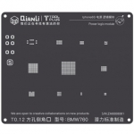 QianLi ToolPlus 3D iBlack iPhone Power Logic Module BGA Reballing Black Stencil For 6S BMW760
