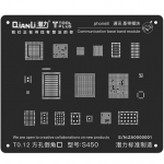 QianLi ToolPlus Communication Base Band BGA Reballing iBlack Black Stencil For 8G/X S450