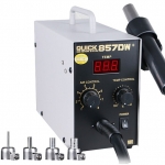 QUICK 857DW+ Lead Free Adjustable Hot Air Heat Gun With Helical Wind Rework Soldering Station