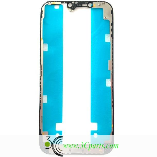 Front Supporting Digitizer Frame with Adhesive Tape Replacement for iPhone 12 Pro