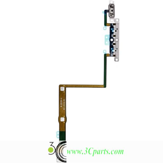 Volume Button Flex Cable with Metal Bracket Assembly Replacement for iPhone 11 Pro
