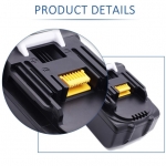 Cordless Drill Lithium battery Replacement 14.4V  Suitable for makitas BL1445 194066-1,194065-3 Cordless Power Tool