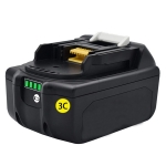 18V Lithium ion Battery BL1830B Horizontal Light Replacement Rechargeable Battery Suitable for Makita Cordless Drill Pow