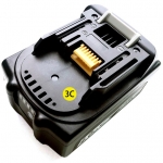 18V Lithium ion Battery BL1830B Horizontal Light Replacement Rechargeable Battery Suitable for Makita Cordless Drill Pow