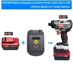 BSP20P0 Battery Adapters Converter Suitable for Black&Decker & Porter Cable & Stanley Convert 20V Battery to Porter Cabl