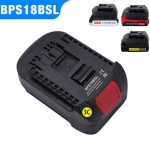 BPS18BSL Battery Converter Adapter for Black Decker & Stanley & Porter Cable 20V Li-ion Battery Used to for Bosch 18V Li