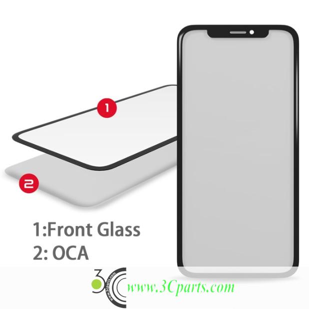 Front Glass with OCA Preinstalled Replacement for iPhone 12 Pro
