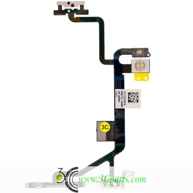 Volume Button Flex Cable with Metal Bracket Assembly Replacement for iPhone SE 2nd