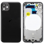 Rear Housing with Frame and Sim card tray side buttons Replacement for iPhone 11