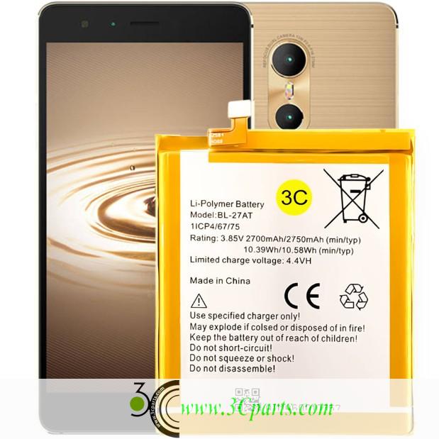 BL-27AT 2750mAh Battery Replacement for Tecno Phantom 6 / A6