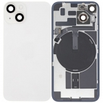 Back Cover Glass with Back Panel Frame Replacement for iPhone 14