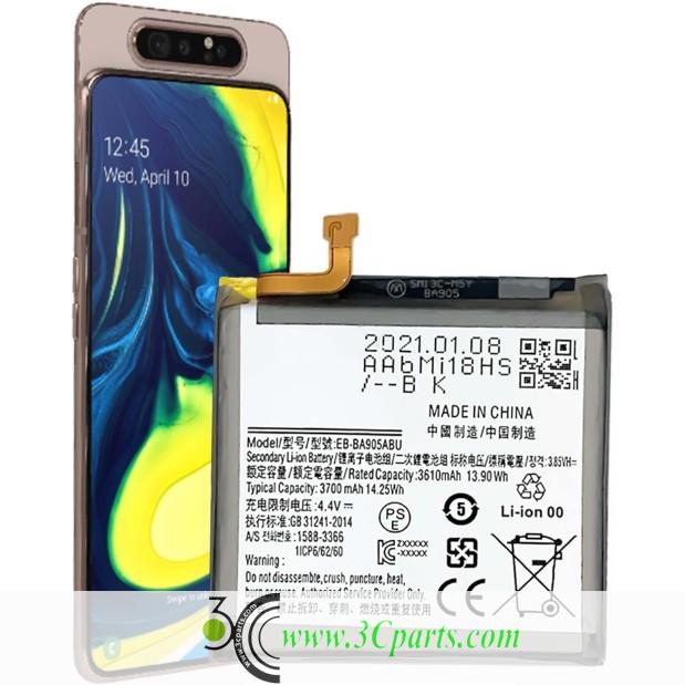EB-BA905ABU 3700mAh Li-ion Polyer Battery Replacement for Samsung Galaxy A90 4G A80 A805F A805 SM-A805F SM-A8050 A8050