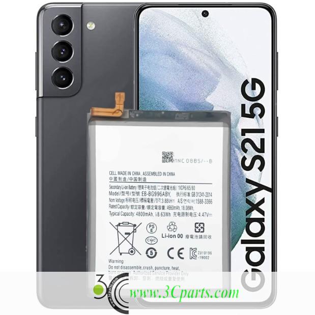 EB-BG996ABY 4800mAh Li-ion Polyer Battery Replacement for Samsung Galaxy S21+ 5G S21 Plus 5G G996 G996B G996U G996U1 G99