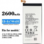 EB-BA700ABE 2600mAh Li-ion Polyer Battery Replacement for Samsung Galaxy A7 A700 A7000 A7009 A7-2015 A700F A700FD A700K 