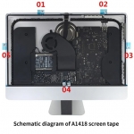 LCD Display ​Adhesive Strips Kit with APN for iMac 21.5" A1418 (Late 2012-Retina 5K Late 2015)​