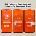 21D Full Cover Explosion-Proof Tempered Glass Film for iPhone Series