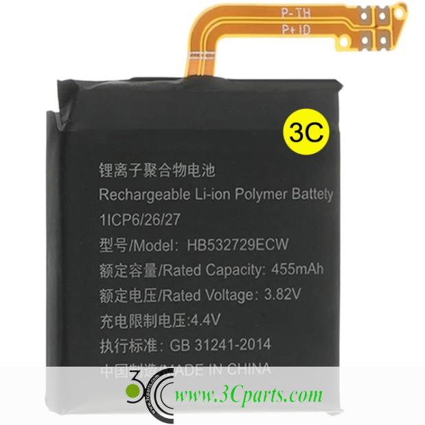 455mAh 46MM HB532729ECW Li-Polymer Battery Replacement For Watch Huami Watch GT2 GT 2