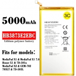 HB3873E2EBC 5000mAh Li-Polymer Battery Replacement For Huawei 7.0 Tab Mediapad Honor X1 Honor X2 7D-503L 7D-501U GEM-702