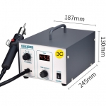 QUICK 990AD AC220V 540W Digital SMD Rework Soldering Station with Hot Air Gun