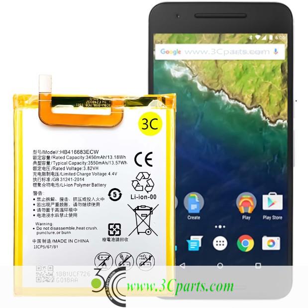 HB416683ECW 3450mAh Li-ion Polymer Battery for Huawei Nexus 6P H1511 H1512 and Huawei Nexus 6P