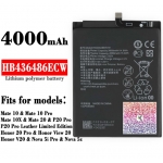 HB436486ECW 4000mah Li-Polymer Battery Replacement For Huawei Mate 10/10 Pro/10X/20 Mate10 MT10 P20 Pro Mate 20 Honor 20