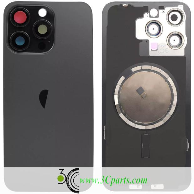 Back Glass Panel With Magsafe Magnet Replacement For iPhone 15 Pro Max